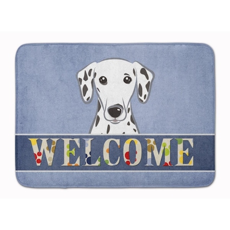 Carolines Treasures Dalmatian Welcome Machine Washable Memory Foam Mat BB1396RUG